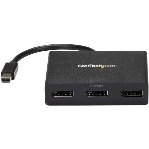 Adaptador StarTech.com Mini DisplayPort a 3x DisplayPort miniatura 2