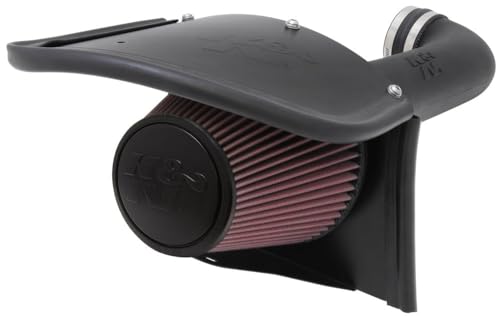 Image of K&N Cold Air Intake System: High-Flow Air Filter, Increase Performance & Towing: Compatible with 2012-2018 JEEP: Wrangler, Wrangler JK, 57-1566