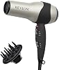 REVLON Turbo secador de pelo | 1875 vatios de máximo brillo, secado rápido (plateado) 2