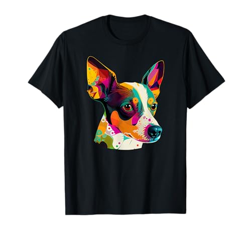 Rat Terrier Lover Pop Art Rat Terrier Dog T-Shirt