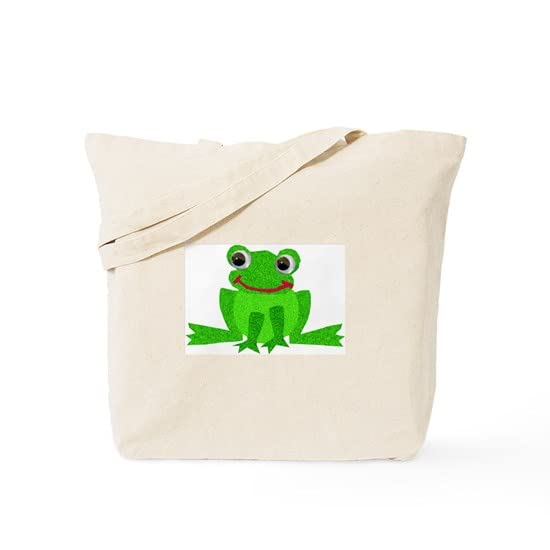CafePress Little Froggy Tote Bag Natural Canvas Tote Bag, Reusable Shopping Bag