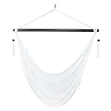 Sunnydaze Outdoor Hammock Chair Swing - Hanging Hammock Swing - Hanging Reading...