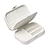 Lrikas Piccolo Portagioie da Viaggio Portagioie Donna Scatola di Gioielli Organizzatore di Gioielli Jewelry Box 16,5 x 11,5 x 5,5 cm (Bianco)
