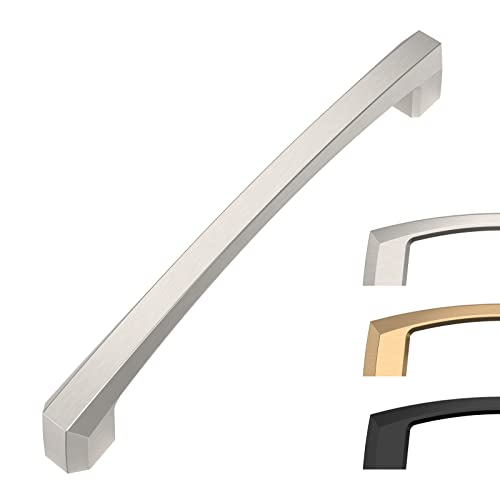 Image of 10 Pack 5 Inch Brushed Satin Nickel Cabinet Pulls Kitchen Cabinet Handles Kitchen Handles for Cabinets Cupboard Handles Satin Nickel Drawer Pulls Cabinet Hardware