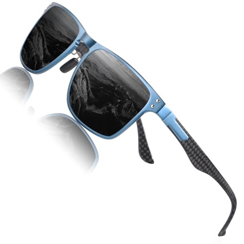 Image of ANYLUV Mens Sunglasses Polarized Upgraded Carbon Fiber Temple Sun Glasses Fashion Driving with UV Protection
