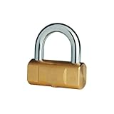 Trade Shop - LUCCHETTO AD ARCO CORTO 60 MM CORAZZATO BLOCCA CORONA MOTO BICI NAUTICO MARINO -