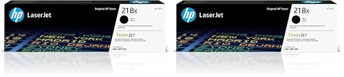 Image of HP 218X Black High-Yield Toner Cartridge | Works with Color LaserJet Pro 3201,MFP 3301 Series | W2180X,(Pack of 2)