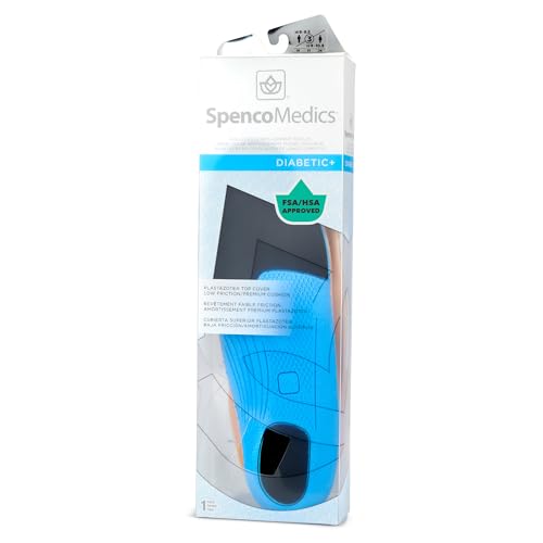 Spenco Medics Diabetics Plus Full Length Arch Support Insole Women's 9-10.5/Men's 8-9.5