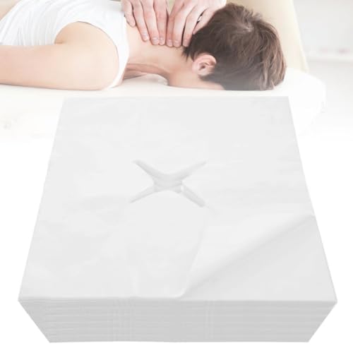 Massage-Gesichtsabdeckungen, 1000 Stück Einweg-Nasenschlitztücher für Massagetische, Super Bequeme Massage-Gesichtsabdeckungen aus Vliesstoff für Massagetische und Kopfstützen von Massagebänken