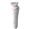 Philips Hair Removal Device, Wet and Dry Wireless Use, LED Light, Extra Wide Head, Precision Zone and Trimming Head, Bikini Comb, 7 Accessories Included, White Color, BRE720/05