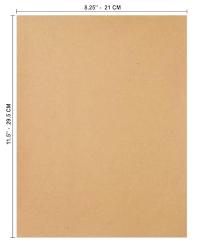 Image of TOWNBUS - A4 |Pack of 100 | 100 GSM Kraft Paper Sheets, Printing Paper, Writing & Drawing Paper ,arts and crafts projects