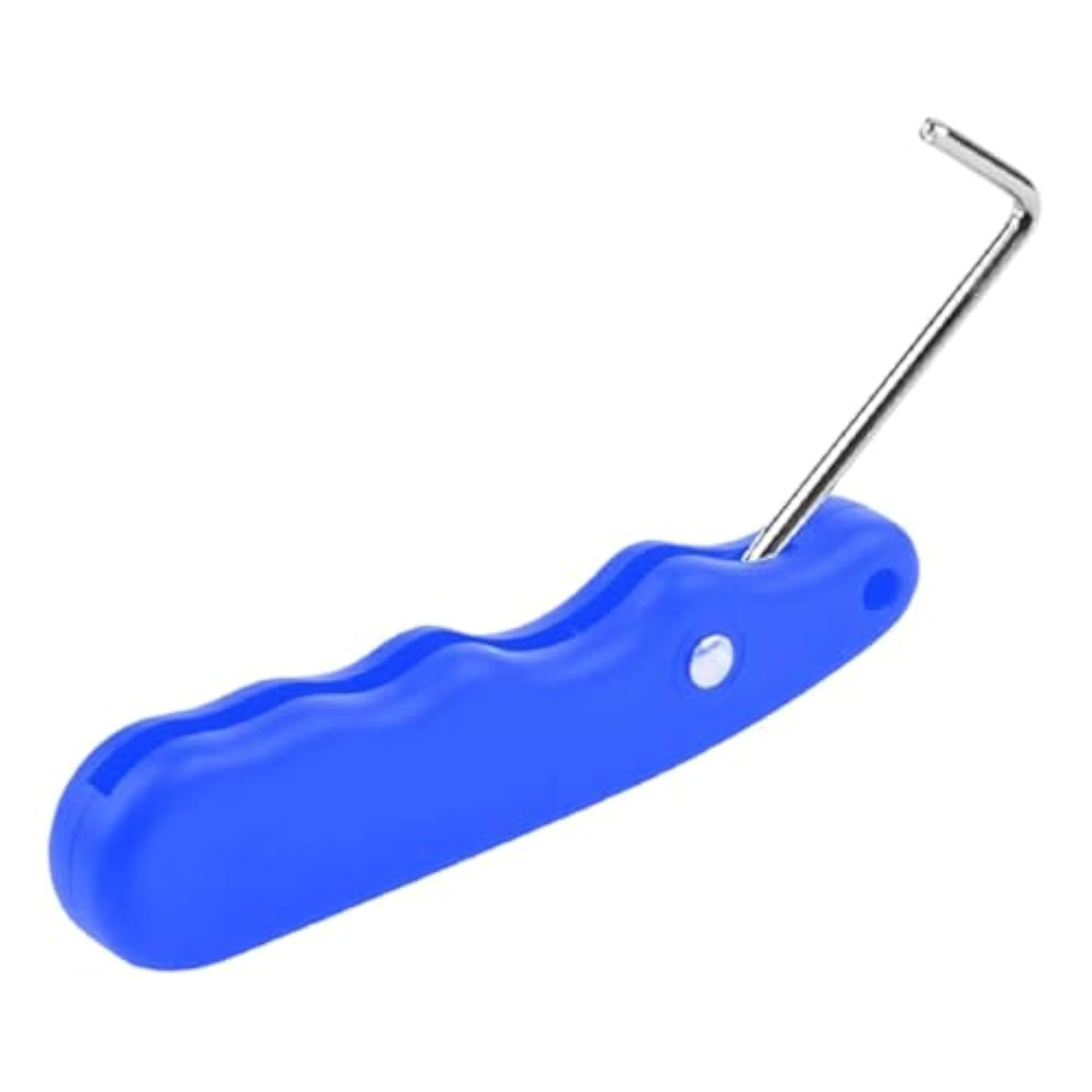 Ergonomic Ice Skate Lace Tightener Tool in Blue