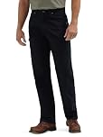 Wrangler Riggs Workwear Men's Ripstop Carpenter Jean, Black, 34W / 34L