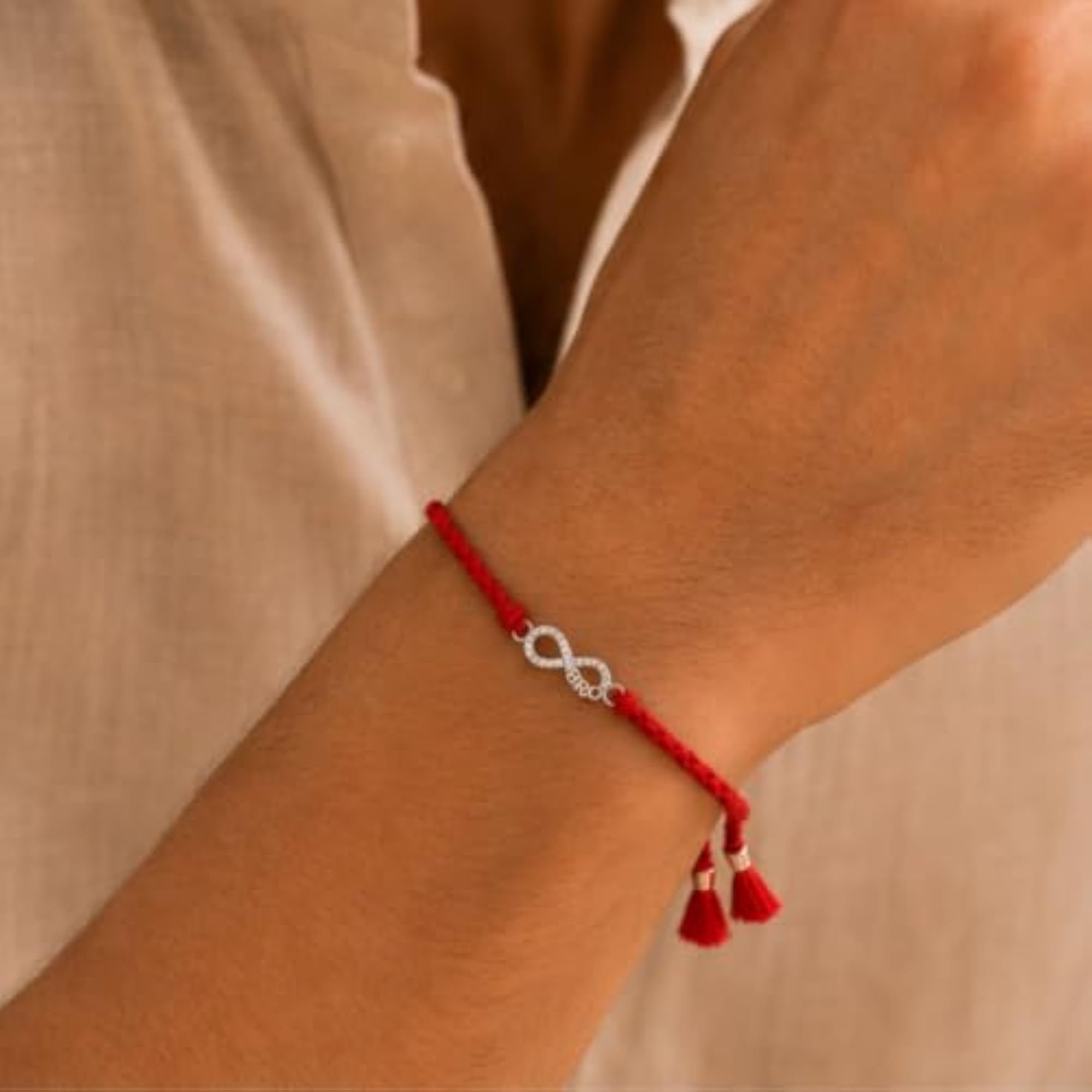 925 Sterling Silver Premium Designer Bracelet Rakhi for Brother