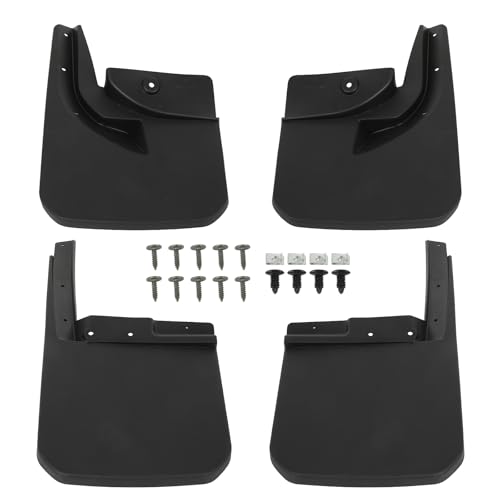 Image of SCITOO 4PCS Mud Flaps Front & Fear Splash Guard set suitable for Jeep Wrangler 2018-2020 82215332,82215333,82215332AB