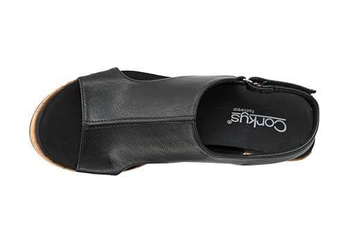 Corkys Footwear Women's Miss Carley Platform Sandal, 3 Inch Heel, Trendy And Comfortable Peep Toe with Adjustable Hook and Loop Strap, Year Round Wear4