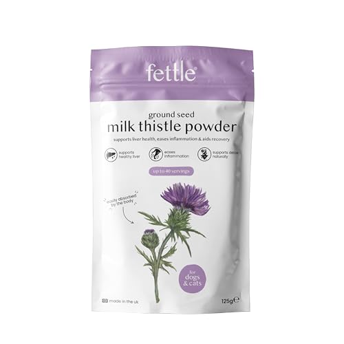 Ground Seed Milk Thistle Powder for Dogs & Cats 100% Natural Liver Detox Reduces Inflammation for Joint Health Liver Support Supplements 125g up to 167 Servings 0.10/Serving