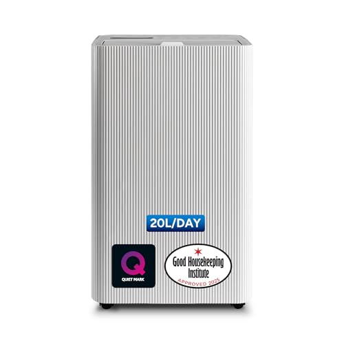 Devola 20L/Day Dehumidifier with Carbon Filter, Laundry Drying & Sleep Mode, Continuous Drainage, Digital Display, Ideal Dehumidifiers for Home, Office & Bedroom