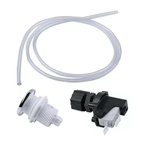 JzcsdkSIL 1 Set Swimming Pool Pneumatic Switch for Garbage Disposal 16A On Off Push Button Switch for Bath Tub Jetted for Tool Air Switch Button Replacement
