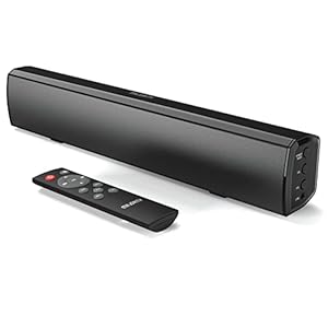 Majority Bowfell Small Sound Bar for TV with Bluetooth, RCA, USB, Opt, AUX Connection, Mini Sound/Audio System for TV…