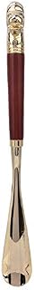 Jingyi Fine Workmanship and Beautiful Appearance Shoe Horn,Metal Lion Head Shoe Horn Wooden Long Handle Handled Shoe Lifter Shoe Spoon Tool(58CM-Brown)