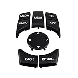 Multimedia IDrive Knob Control Button Fits for BMW 1 3 5 X1 X3 X5 X6 Series BMW F20 F22 F30 F34 F36 F10 F02 F06 F25 F15 Replaces 6582 9267 955-C Menu Cap Knob Button (Model B)
