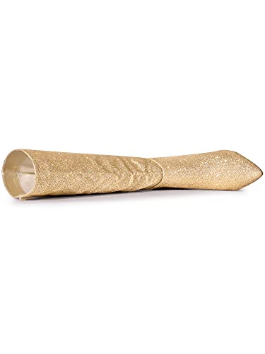 Allegra K Women's Sparkle Glitter Pointy Toe Stiletto Heel Knee High Boots4