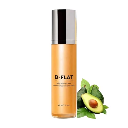 B-FLAT Firming Body Lotion with Avocado & Centella Asiatica - Skin Tightening Cream for Stomach, Arms, Thighs | Improves Elasticity & Scar Appearance, Deep Moisture, 60ml