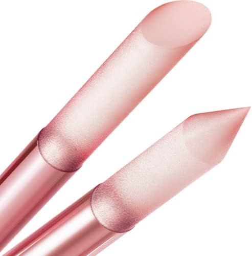 Glass Cuticle Pusher by GLADZY - Manicure Stick, Genuine Czech Quality, Professional Precision Filing Cuticle Remover, Abrasive Surface Never Wears Out