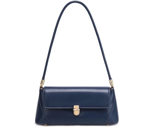 WSRYDJDL Bolsas de ombro femininas vintage retrô clássica pequena bolsa fofa Hobo bolsa mini bolsa clutch, Azul escuro
