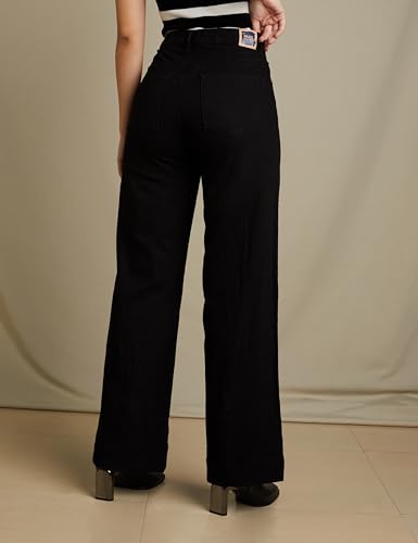 Image of Amazon Brand - Symbol Women Baggy Wide Leg Jeans (High Rise | Full Length) (Available in Plus Sizes)
