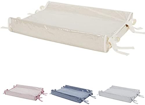 Batistela Baby “Trocador De Bebê Americano Anatômico Linho Bege B...