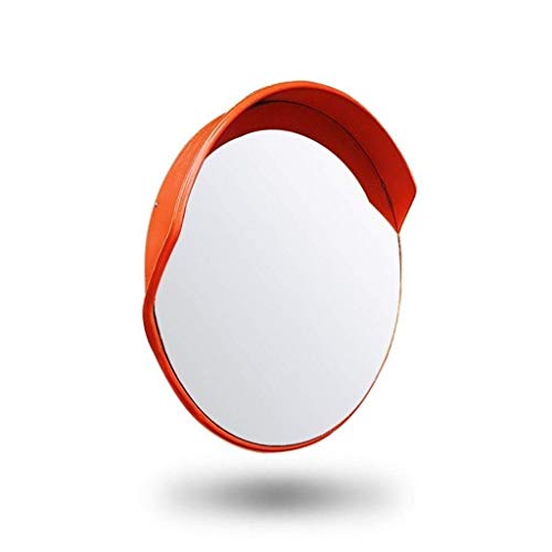 Instalaciones de Transporte Lente Gran Angular, plástico Rojo Espejo Convexo Pasillo del Hospital Espejo de tráfico Espejo de Punto Ciego de Giro 45-120 cm (tamaño: 120 cm)