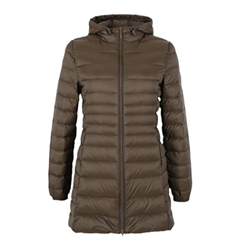 Doudoune longue coupe-vent en duvet de canard pour femme Army lv se taille grande 4XL