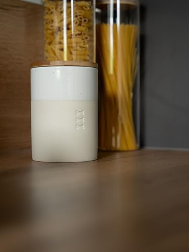TrendPet Clay Snackdose, Snackdose für Hunde mit Bambus-Deckel