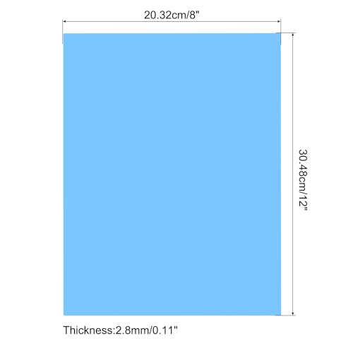 Image of MECCANIXITY 5 Pcs PMMA Acrylic Sheets Colored Transparent 12 x 8Inch Blue Acrylic Sheets for DIY Projects, Art, Crafting, Laser Cutting & Engraving