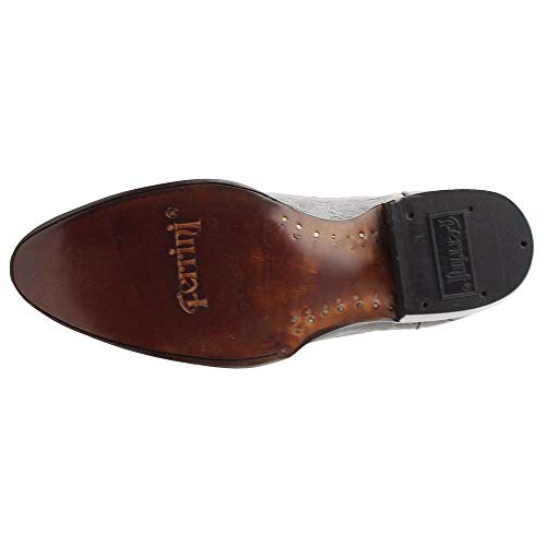 Image of Ferrini Men's Taylor Teju Lizard Round Toe Leather Heeled Western Boots, Chocolate, 8 Wide