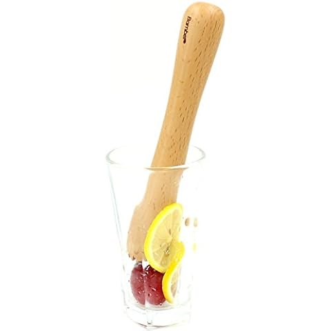 Bamber Wood Cocktail Mojito Muddler Wooden Muddler Bar Tool Cover