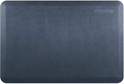 WellnessMats Linen 3/4" Anti-Fatigue Mat - Comfort & Support - Non-Slip, Non-Toxic - 24"x36"x3/4" Lagoon