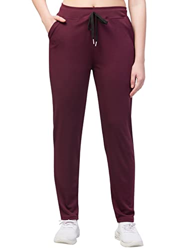 Image of BLUECON Women's Athletic Running Trackpants with Side Pockets Plazo Pants Open Bottom Straight Leg