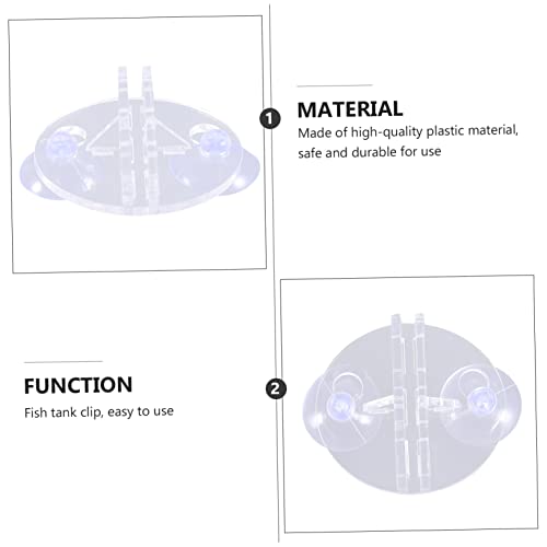 Bcoath 4Pcs Isolation Plate Suction Cup Clamp Aquarium Isolation Plate Suction Cup Divider Sheet Aquarium Separator Clip Fish Tank Divider Clip Fish Tank Clip Holder Aquarium Tank Clip #TOP1