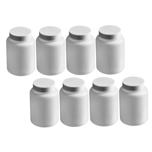 CIYODO Wide Mouth Liquid Bottle Set 8pcs 500ml Bottle for Lab Safe Plastic Storage for Chemicals