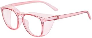 Anti Fog Safety Glasses Goggles UV400 Anti Pollen Anti Blue Windproof Replaceable Lens Eyeglasses with Side Shields, Gray