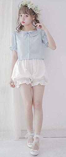 CRB Fashion Lolita Maid Ruffle Shorts for Womens Teens Teenagers 100% Cotton Pants Bloomers - Image 3
