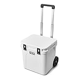 YETI Roadie 48 Wheeled Cooler with Retractable Periscope Handle, White