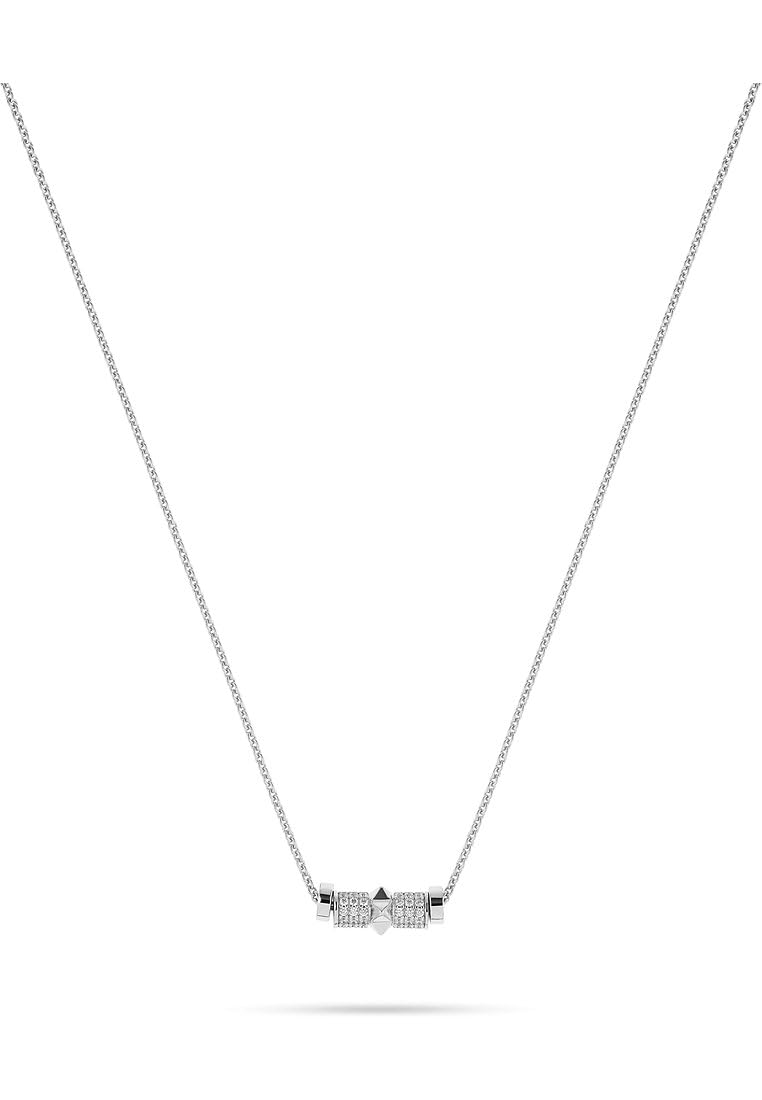 JETTE Damen-Kette SKYSCRAPER 925er Silber, recycelt, Zirkonia