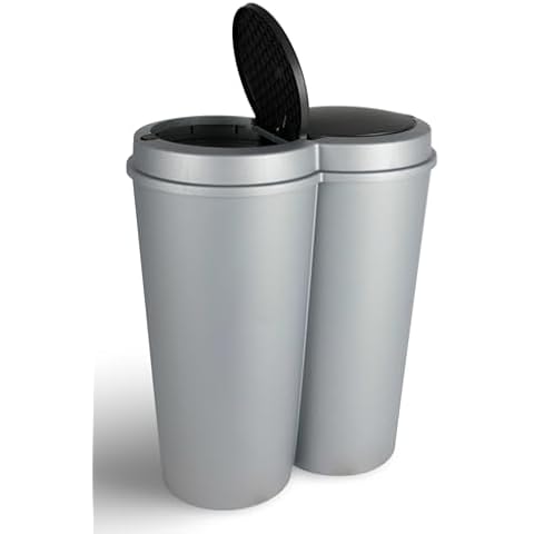 Poubelle BURI 50 l à 2 compartiments Cover