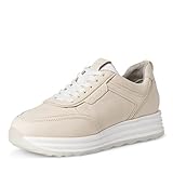 Tamaris Damen 1-1-23708-28 Sneaker, BEIGE NUBUC, 40 EU