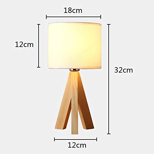 RajoNN Lampada da Tavolo Lampada da Tavolo a LED Lampada da Letto in Legno Lampada da Comodino Home Deco per Soggiorno Camera da Letto Lamparas De Mesa para El Dormitorio Lampada Classica