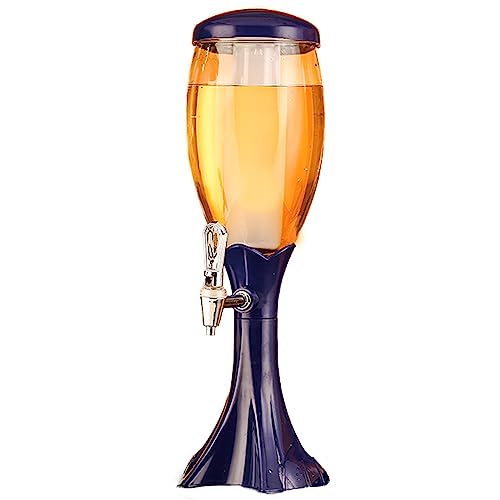 CMLLING Beer Tower Dispenser with Ice Tube